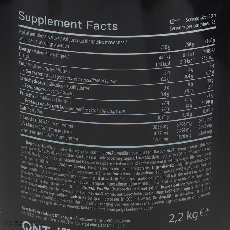 پودر پروتئین وی شکلاتی کیو ان تی مدل Delicious Whey Muscle Development وزن 2200 گرم