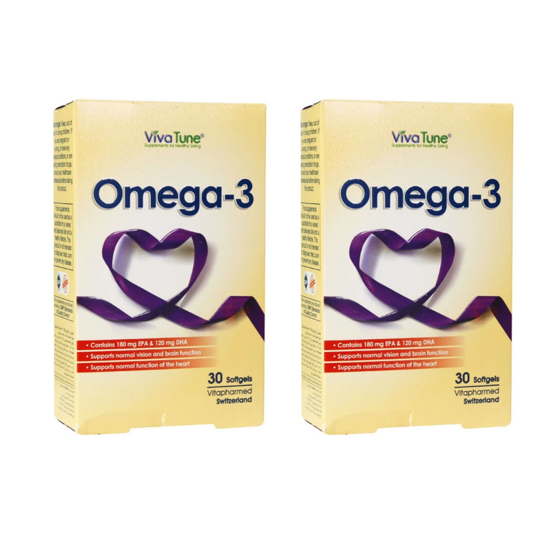 کپسول نرم ژلاتینی امگا 3 ویوا تون دو بسته 30 عددی